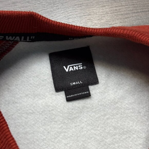 *NEW Vans Men's Rutland III Sweatshirt - Grey/Burnt Red - Picture 5 of 8